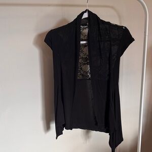Ambiance Black Lace Cardigan